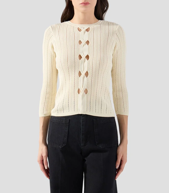 Suéter de cuello redondo Mujer
