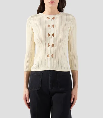 Suéter de cuello redondo Mujer