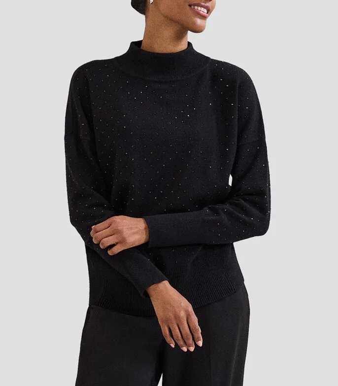 Suéter cuello alto Mujer