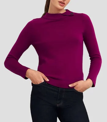 Suéter cuello redondo Mujer