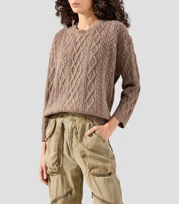 Suéter cuello redondo Mujer