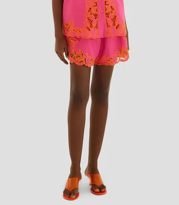 Short con diseño sólido Fruit Richiliuer Mujer