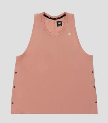 Tank para correr Singlet 2 cuello redondo sin mangas lisa Mujer