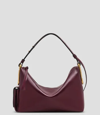 Bolsa Hobo en piel Juliette liso Mujer