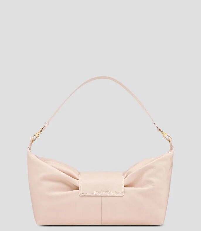 Bolsa Shoulder en cuero de cordero lisa Mujer