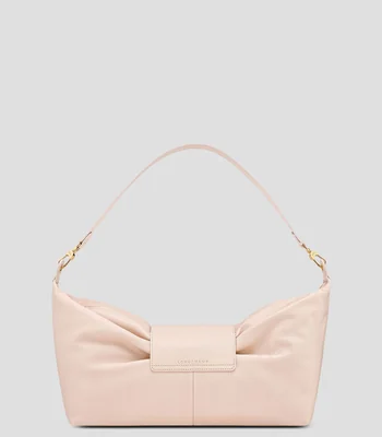 Bolsa Shoulder en cuero de cordero lisa Mujer