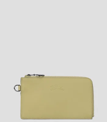 Bolsa Pouch Verde en piel lisa Mujer