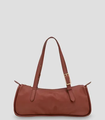 Bolsa shoulder en piel lisa Mujer