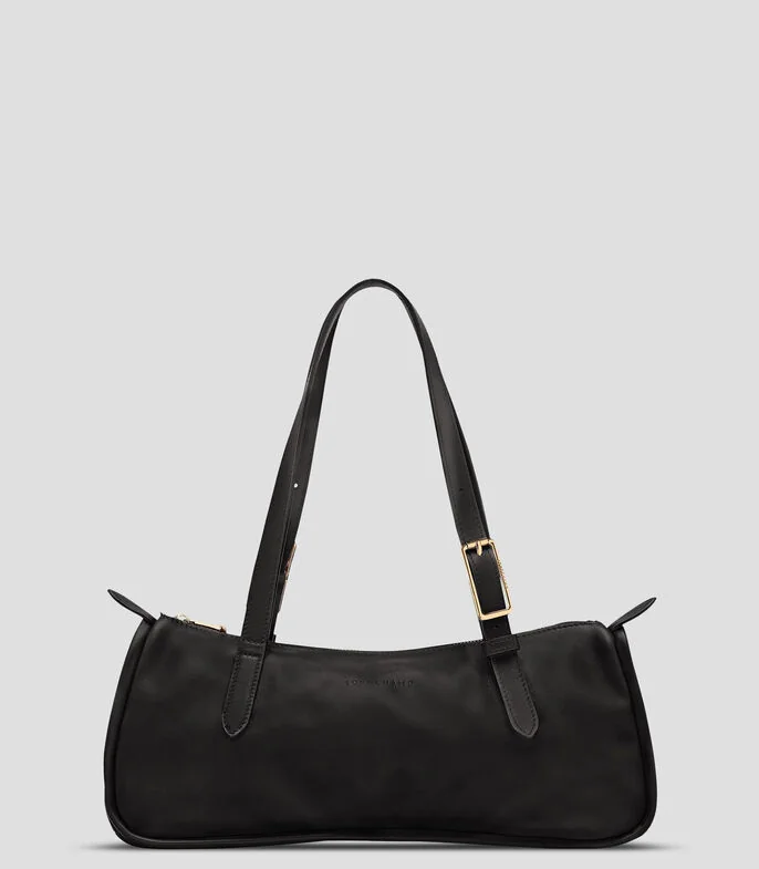 Bolsa shoulder en piel lisa Mujer
