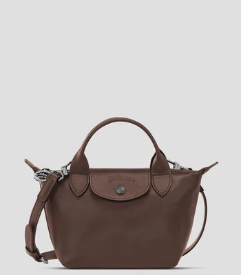 Bolsa Crossbody en cuero de ternera lisa Mujer