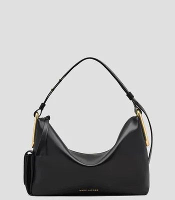 Bolsa Hobo en piel Puffy J liso Mujer