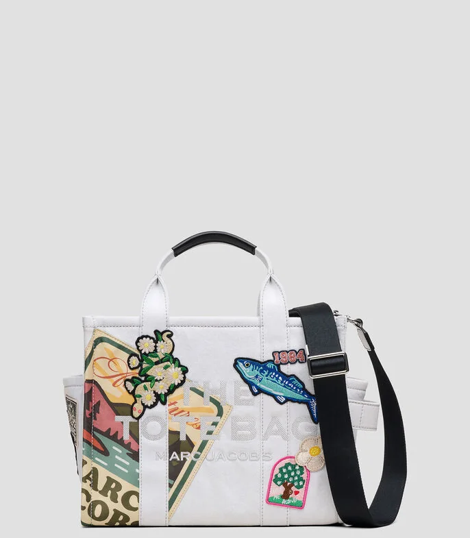 Bolsa tote mediana estampada Mujer
