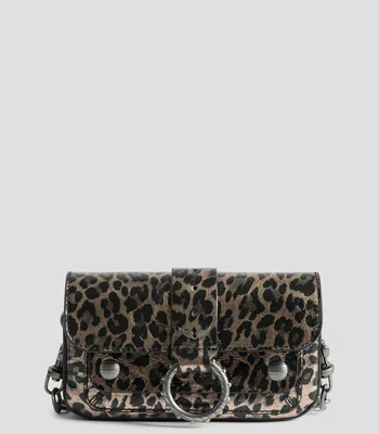 Cartera en piel vacuna Kate animalprint Mujer