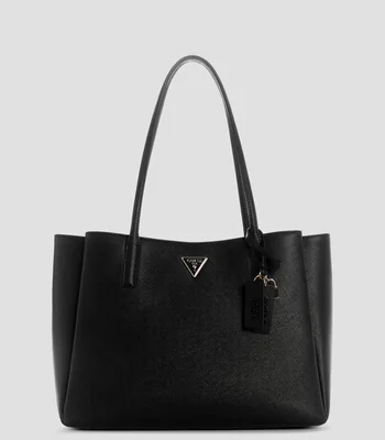 Bolsa tote lisa con detalle texturizado Mujer