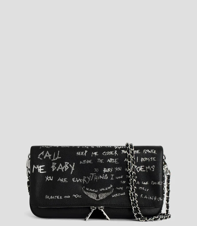 Bolsa Crossbody Rock Graffiti en Piel Mujer