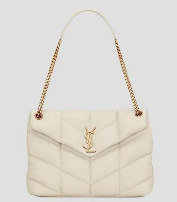 Bolsa Shoulder beige en piel La Maison acolchado Mujer