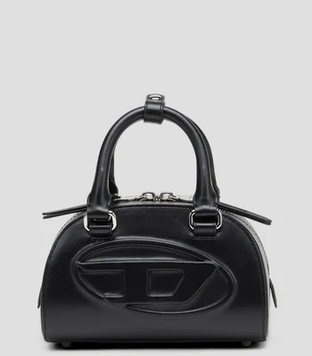 Bolsa mini bowler negra en piel Dome lisa Mujer