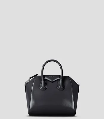 Bolsa satchel en piel Mini Antigona lisa Mujer
