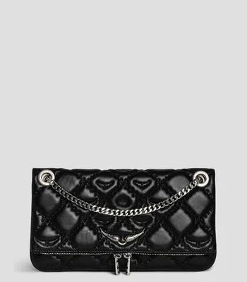 Bolsa crossbody en piel Rock II monogram Mujer