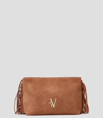 Bolsa Crossbody en piel vacuna Cleo lisa Mujer