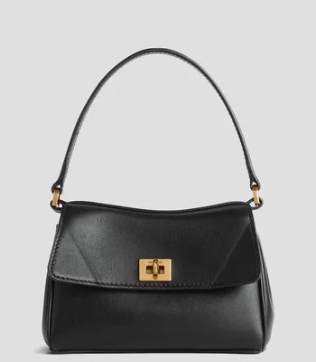 Bolsa crossbody negra en piel Rodeo Mujer