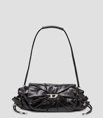 Bolsa Shoulder en piel Scrunch lisa Mujer