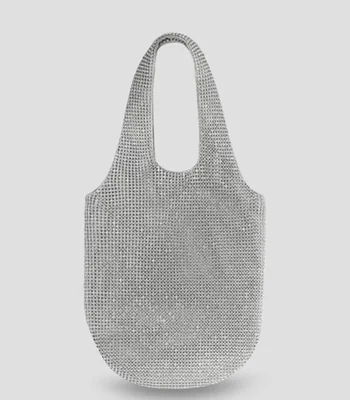 Bolsa tote plateada Hiver lisa Mujer