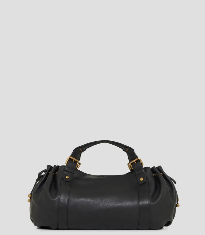 Bolsa shoulder en piel lisa 24H Mujer