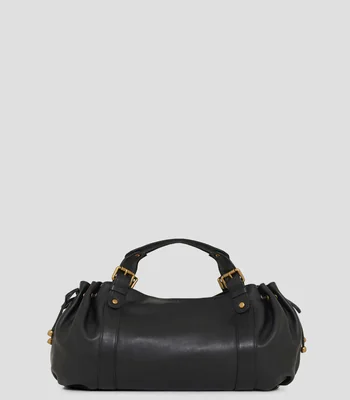 Bolsa shoulder en piel lisa 24H Mujer