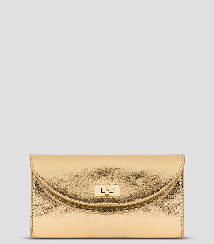 Bolsa pouch en piel Mambo lisa Mujer