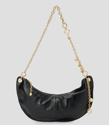 Bolsa Shoulder en piel vacuna Lilla lisa Mujer