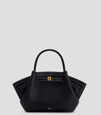 Bolsa tote lisa con detalle texturizado Mujer