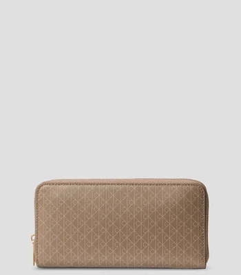 Cartera café estampada Mujer