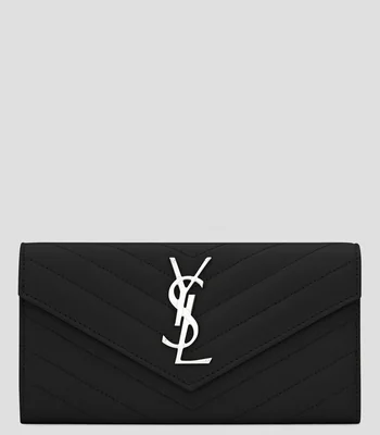 Cartera en piel con líneas Mujer