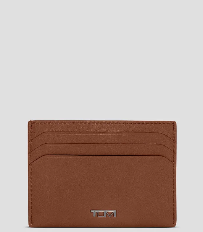 Tarjetero en piel liso Unisex