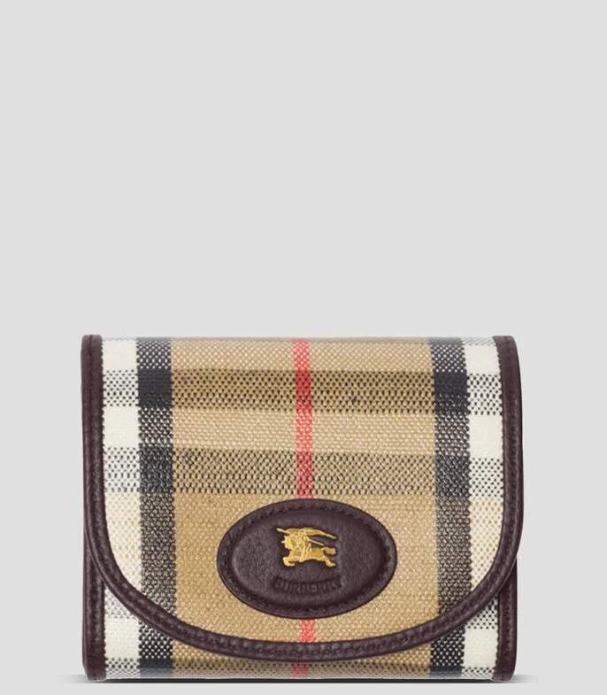 Cartera compacta Highlands cuadros Mujer