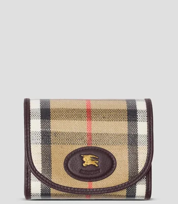 Cartera compacta Highlands cuadros Mujer