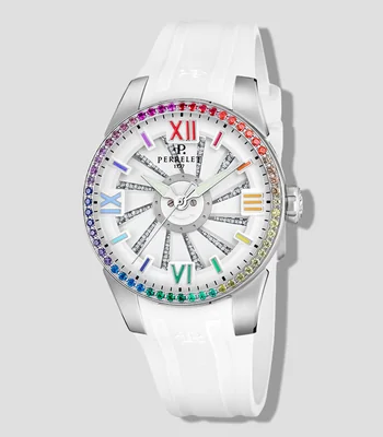 Reloj para Mujer Turbine Lady Aurora Casual Plateado, Blanco
