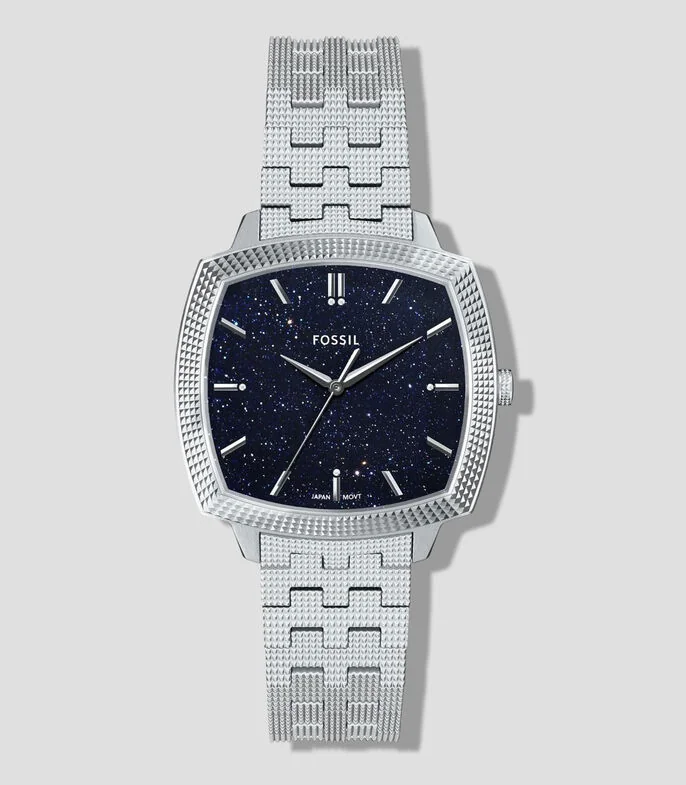 Reloj Unisex Nick Jonas X Fossil Machine Luxe Plateado