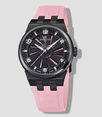 Reloj para Mujer Turbine Titanium Pink Flamingo Casual Negro