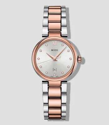Reloj para Mujer Baroncelli casual plateado, oro rosa