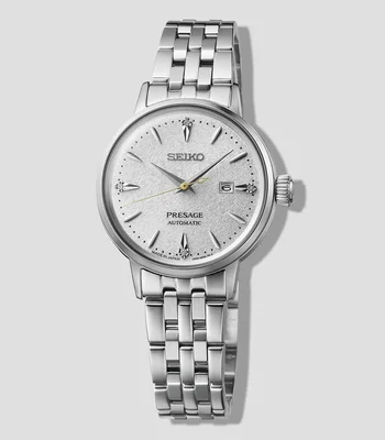 Reloj para mujer Presage casual, plateado