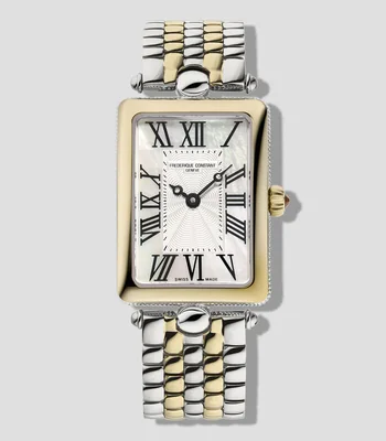Reloj para Mujer Carree Art Deco Casual Plateado, Dorado