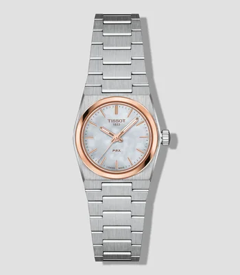 Reloj para Mujer PRX, Casual, Oro Rosa, Plateado