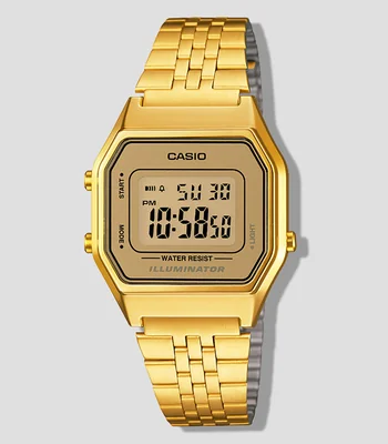 Reloj Unisex Vintage Casual Dorado