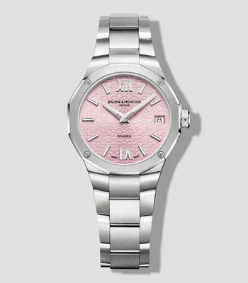 Reloj para Mujer Riviera casual plateado/rosa