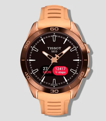 Reloj para Mujer Deportivo Dorado Rosa