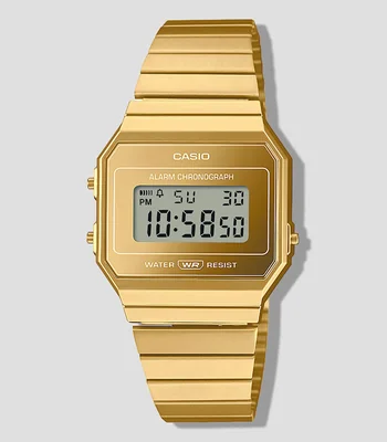 Reloj Digital Unisex Vintage Digital Casual Dorado