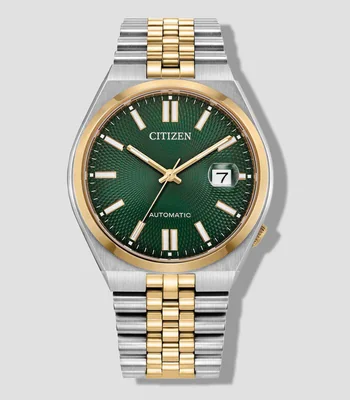 Reloj Unisex Tsuyosa 60 Casual Verde, Dorado