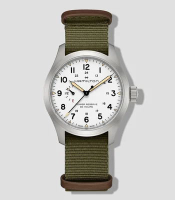 Reloj Unisex Khaki Field Casual Plateado